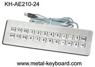 SUS304 bürstete wasserdichte Schlüssel des Computer-IP65 der Tastatur-24 wässern beständige Tastatur