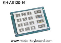 16 Schlüssel-Edelstahl-Metallnumerische Tastatur 4x4 in der Matrix, Vandalenbeweis