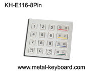 Schroffe Metalltastatur mit 16 Schlüsseln/kundenspezifischer Kiosk-Tastatur PS/2 oder USB-Verbindungsstück