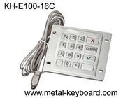 Wasser-beständige Metalltastatur, Schnittstellenedelstahl-Tastatur 16 PS /2 Schlüssel