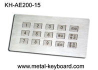 15 Schlüssel-Edelstahl-Metallkiosk-Tastatur-kundengerechte numerische Tastatur durch Plan 3 x 5