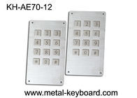 Industrielle Edelstahl-Kiosk-Tastatur mit Pin-Verbindungsstück 12 Schlüssel/7