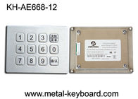Edelstahl-Metalltastatur 3x4 den Schlüsseln in der Matrix-12, Vandalen-Beweis-Tastatur