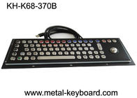 PC industrielle Computer-Tastatur, schwarze Metalltastatur-Edelstahl-Platte