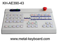 Ruggedized Tischplattentastatur 1.5mm Reise-43 Plastikschlüssel
