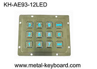 Wasser- hintergrundbeleuchtete Metalltastatur 3x4 des Beweis-LED für Zugriffskontrollsystem
