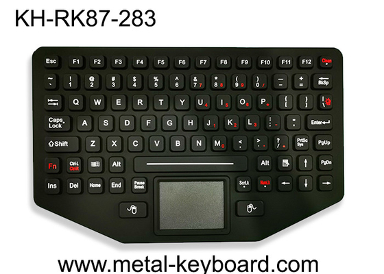 Militärische tragbare industrielle Silikon-Tastatur Ruggedized Hintergrundbeleuchtung mit Berührungsfläche