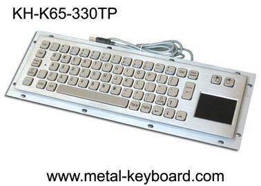 Rückseite, die industrielle Computer-Tastatur mit 65 Schlüsseln und Berührungsfläche anbringt