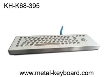 Allein stehender Edelstahl Ruggedized Tastatur, industrielle Tischplattentastatur mit Rollkugel