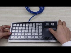45 Tasten-Tastatur mit Metallrahmen und Touchpad für Schalttafeleinbau