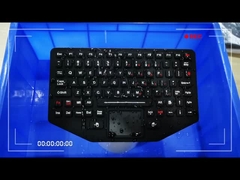 Militärische tragbare industrielle Silikon-Tastatur robuste Hintergrundbeleuchtung mit Touchpad