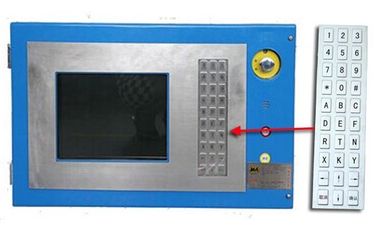 Industrielle Metalltastatur des Hafen-R232, Tastatur ip65 für industrielle Steuerplattform