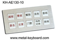 Schroffer voller Tastatur-Kiosk des Metallip65 mit kundengebundenen Planentwurf 10 Schlüsseln