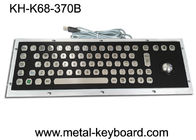 Metallcomputer-industrielle Tastatur des Schwarz-IP65 mit Edelstahl-Rollkugel