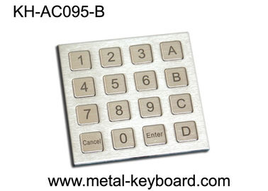 Tastatur Staub-Beweis-Edelstahl-Tastatur IP 65 Zugriffskontrollmit 16 Schlüsseln