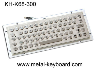 Berührungsflächen-Edelstahl-Tastatur der Vandalen-Widerstand-Metallcomputer-Tastatur-/65 Schlüssel