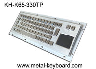 Schroffe industrielle Tastatur mit Berührungsfläche, Edelstahl-Material