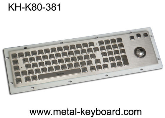 80 bewertetes Metallindustrielle Tastatur der Schlüssel-IP65 mit Rollkugel-Maus und numerischer Tastatur
