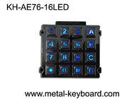 Schroffe numerische Tastatur, Metallkiosk-Tastatur mit 16 Schlüssel-von hinten beleuchteter Punktematrix