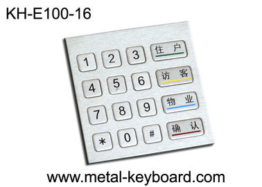 Industrielle schroffe Metallzeilennummer-Tastaturen Matrix 4 x 4 für Zugangs-Kiosk