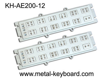 Kundenspezifische metallische Flüssigkeit - prüfen Sie industrielle Metallkiosk-Tastatur mit 12 Schlüsseln