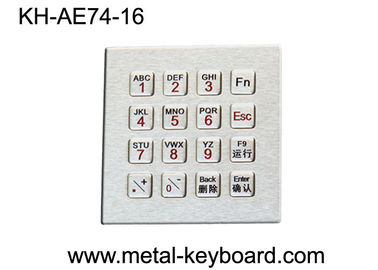 Industrielle Metall-Tastatur der Schlüssel-IP65 16 mit integrierter Funktions-Digital-Tastatur