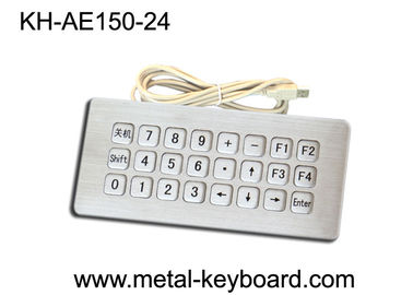 Industrielle schroffe Metallkiosk-Tastatur mit USB und Spitzenplattenmontage