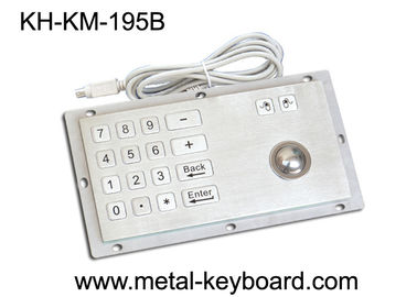 Asphaltieren Sie Zugangs-Kiosk-Digital-Edelstahl-Tastatur mit Rollkugel