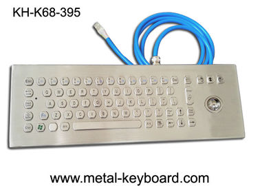 70 Schlüssel Ruggedized Tastatur, Edelstahl-Zugangs-Kiosk-Tastatur mit Rollkugel