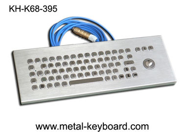 Tischplattenedelstahl Ruggedized Tastatur mit Laser-Rollkugel