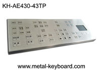 des Wasser-30mA beständige Schlüssel Edelstahl-der Tastatur-43 mit Berührungsflächen-Maus