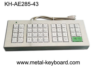 Kundengebundene 43 Knopf-Metallkiosk-Tastatur, Edelstahl-Vandalen-beständiger Staub-Beweis