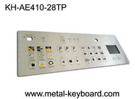 IP65 Staubdichte robuste industrielle Metall-Edelstahl-Tastatur mit Touchpad