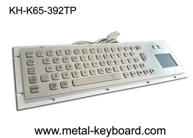 Wässern Sie Beweis industrielle Tastatur mit Berührungsfläche, Tastatur des Metallplatten-Berg-Ip65