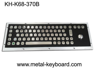 Galvanisierte schwarze industrielle Tastatur 30mA mit 25mm Rollkugel