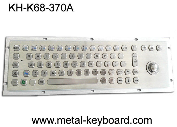 70 Schlüssel-industrielle Metallcomputer-Tastatur mit Rollkugel-/Edelstahl-Kiosk-Tastatur