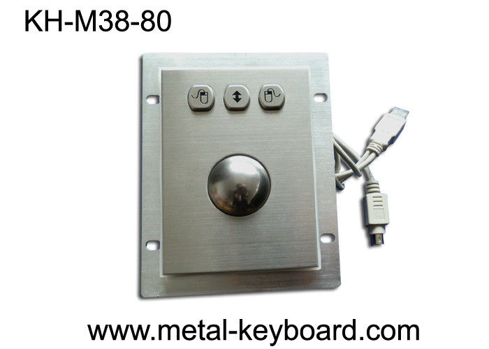 USB-Schnittstellen-industrielle Rollkugel-Maus, 38MM optische Metallrollkugel