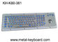 80 Keys Trackball Mouse Dust Proof Keyboard LED Backlit For Dark Conditions