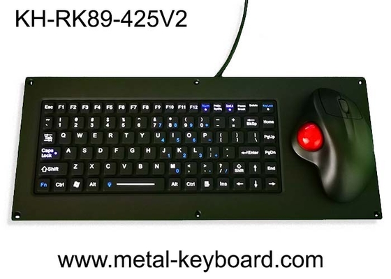 Tastatur USB-Platten-Berg-Tastatur des Silikon-IP65 mit ergonomischer Rollkugel-Maus