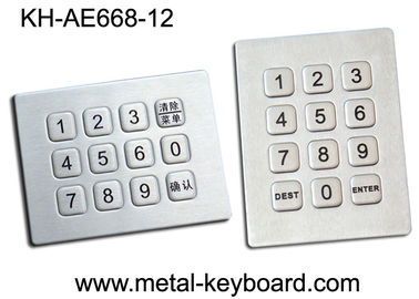 12 Schlüssel versiegelten numerische Tastatur, Wasser-Beweis-schroffe Tastatur in der Matrix 3x4
