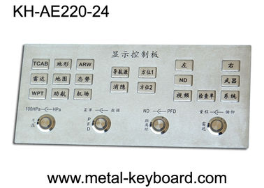 Schroffer Edelstahl-industrielle Eintritts-Tastatur mit 24 Schlüsseln, volle Metalltastatur