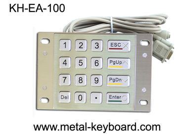 16 Schlüssel-Metallplatten-Berg-numerische Tastaturen für Zugangs-Eintritts-Kiosk